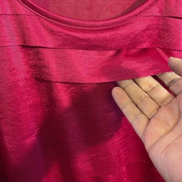 Chico’s Fuchsia Sleeveless Front Tired Top. D3/A - Picture 3 of 6